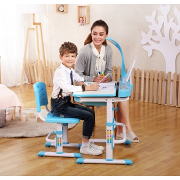 Растущий стол для ребенка Кидди А7 голубая