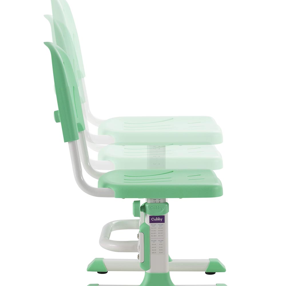 Комплект парта и стул зеленая Disa Cubby