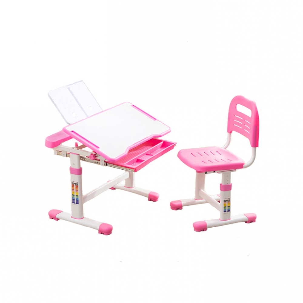 Комплект парта и стул розовый Vanda Cubby