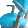 Детское кресло Cielo Fundesk с регулируемым подлокотником и голубым чехлом