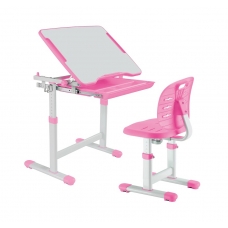 Комплект парта и стул розовый Piccolino III Fundesk
