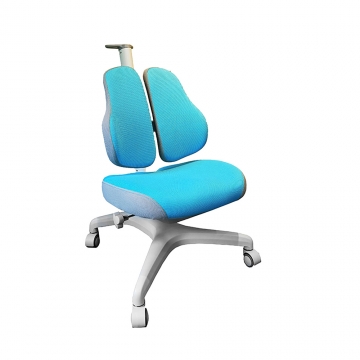 Детское кресло для школьника Holto-3D голубой
