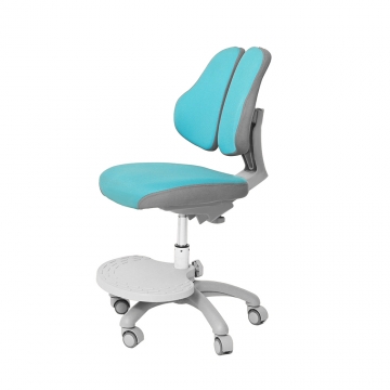Ортопедическое компьютерное кресло для школьника Holto-4DF голубой