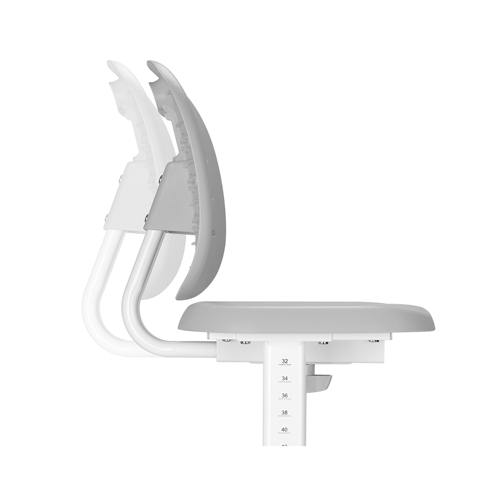 Комплект парта и стул серый Set-1 Holto
