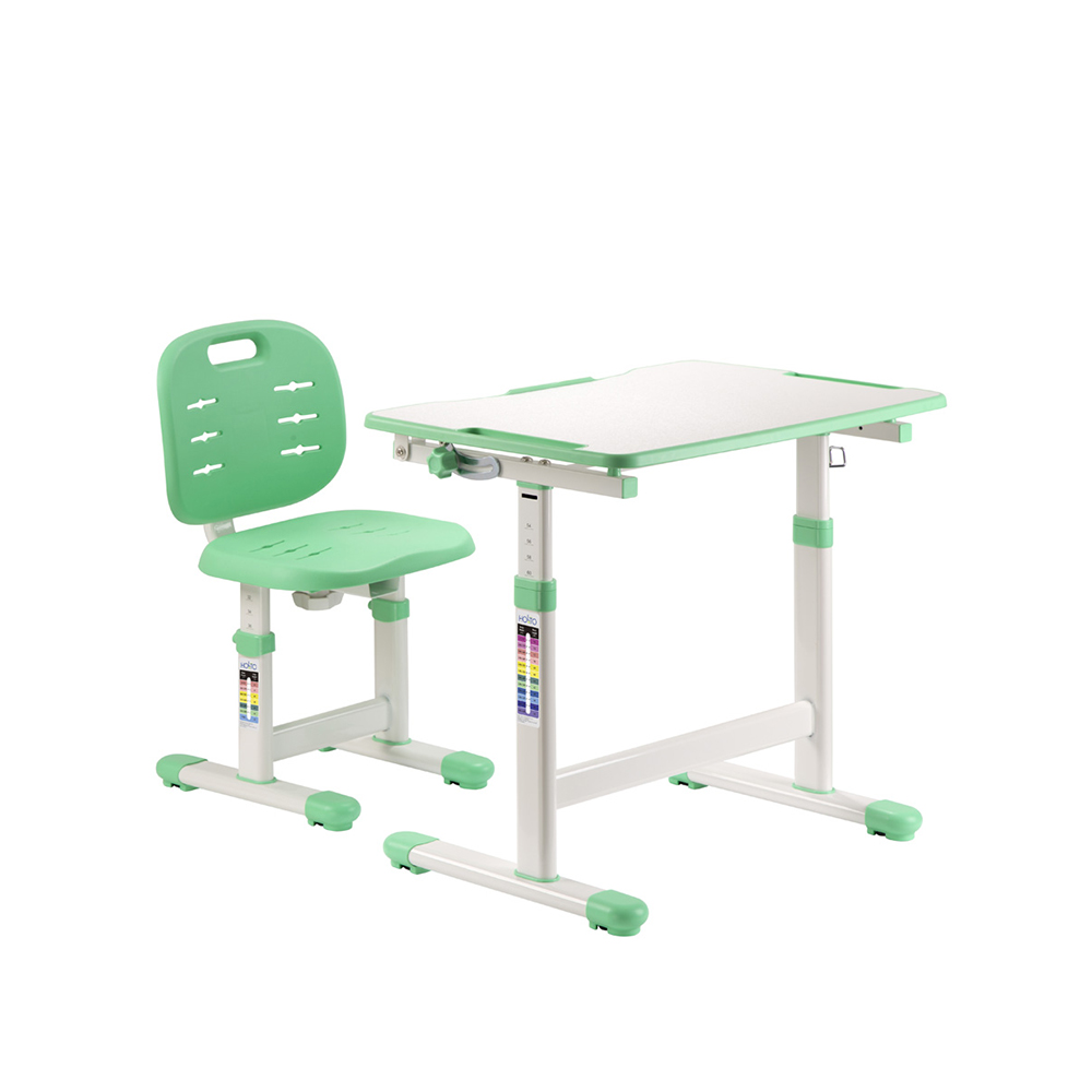 Комплект парта и стул зеленый Set-1 Holto