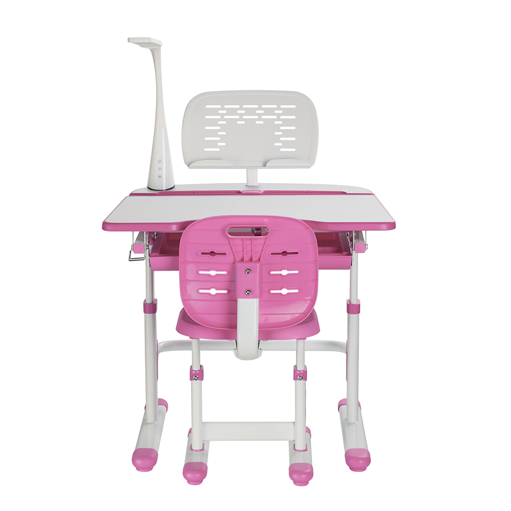 Комплект парта и стул розовый Set-12 Holto
