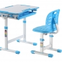 Комплект парта и стул голубой Set-2 Holto