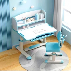 Парта и стул для школьника Комплект LOTT OXFORD R6 голубой