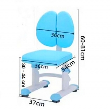 Ортопедический компьютерный стул R6 Blue