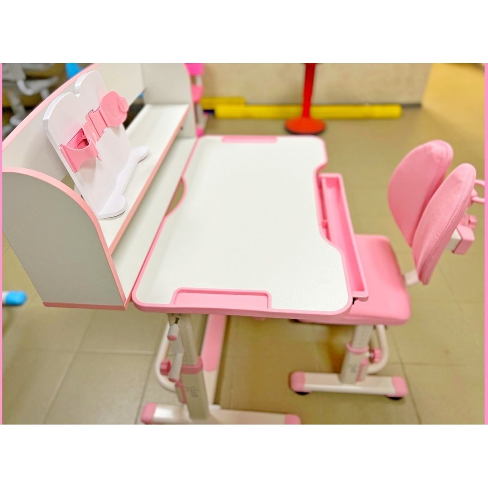Комплект парта и стул розовый LOTT OXFORD R6