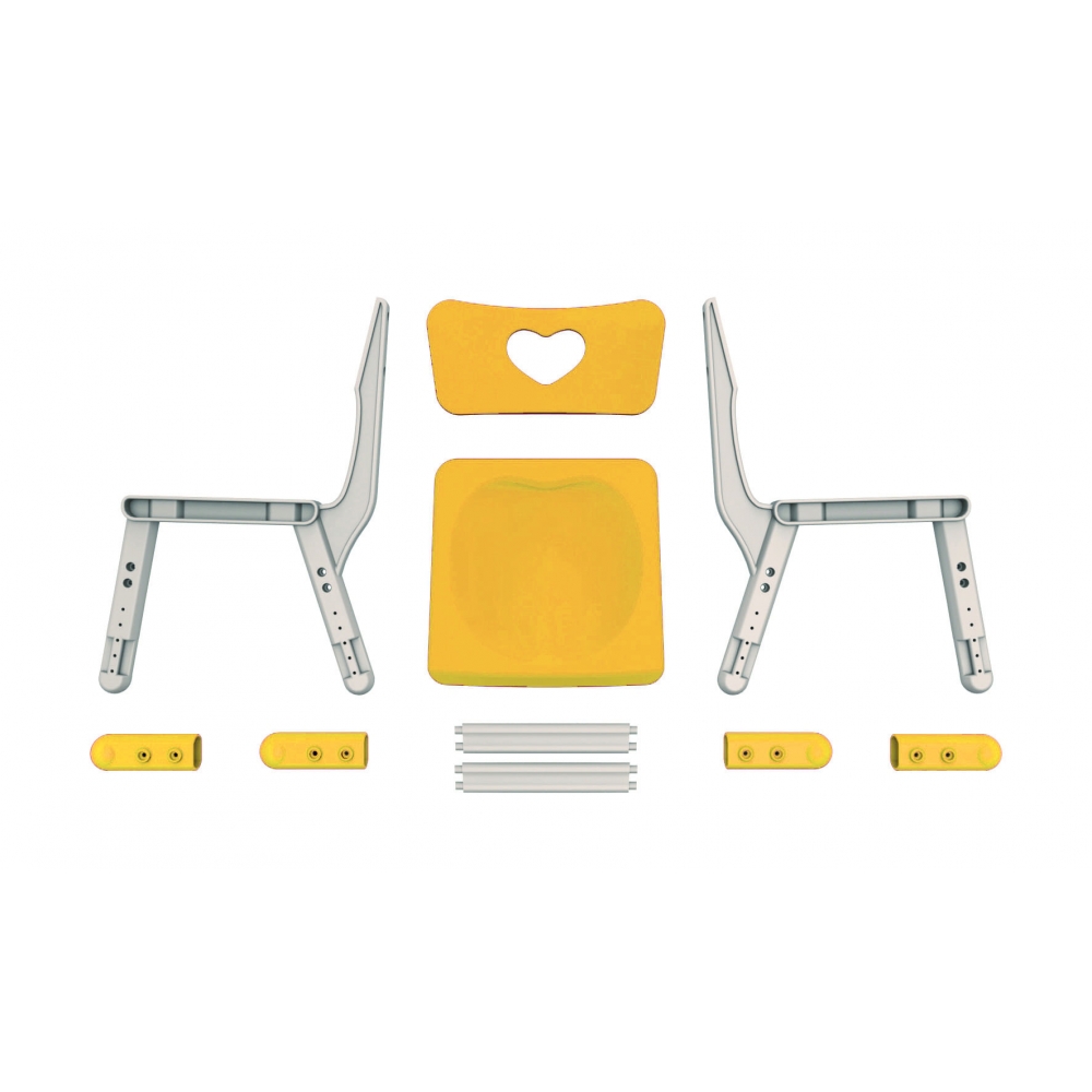 Детский стул KiddY-035 желтый