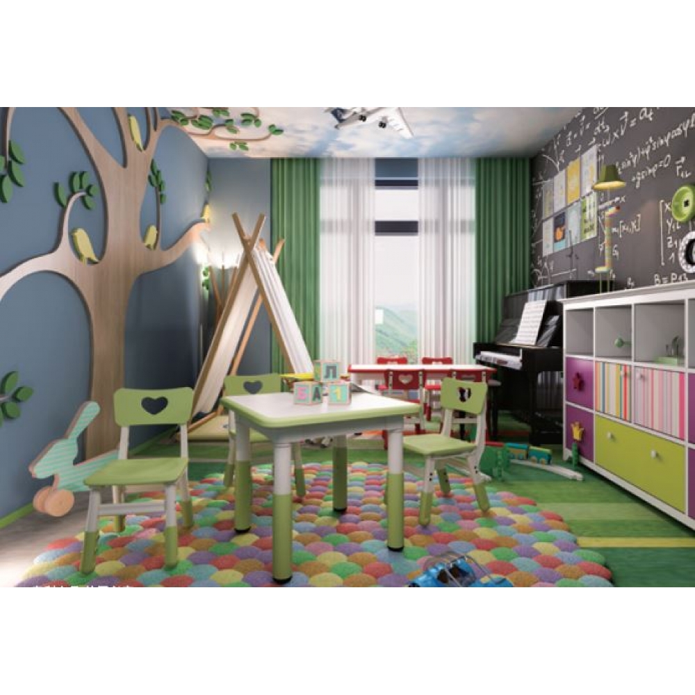 Детский стол KiddY-084 светло-зеленый