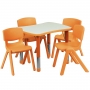 Детский стол KiddY-098 оранжевый