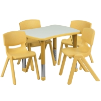 Детский стол KiddY-098 желтый