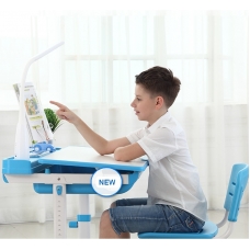 Письменный стол-трансформер для школьника Кидди А8 голубая