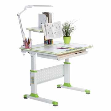 Письменный стол-парта для школьника Rifforma Comfort-80 зеленая