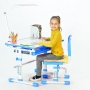 Комплект парта и стул с чехлом голубой Rifforma Set-10