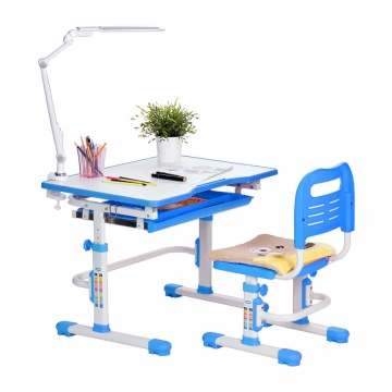 Растущий стол для ребенка Rifforma Set-10 голубой