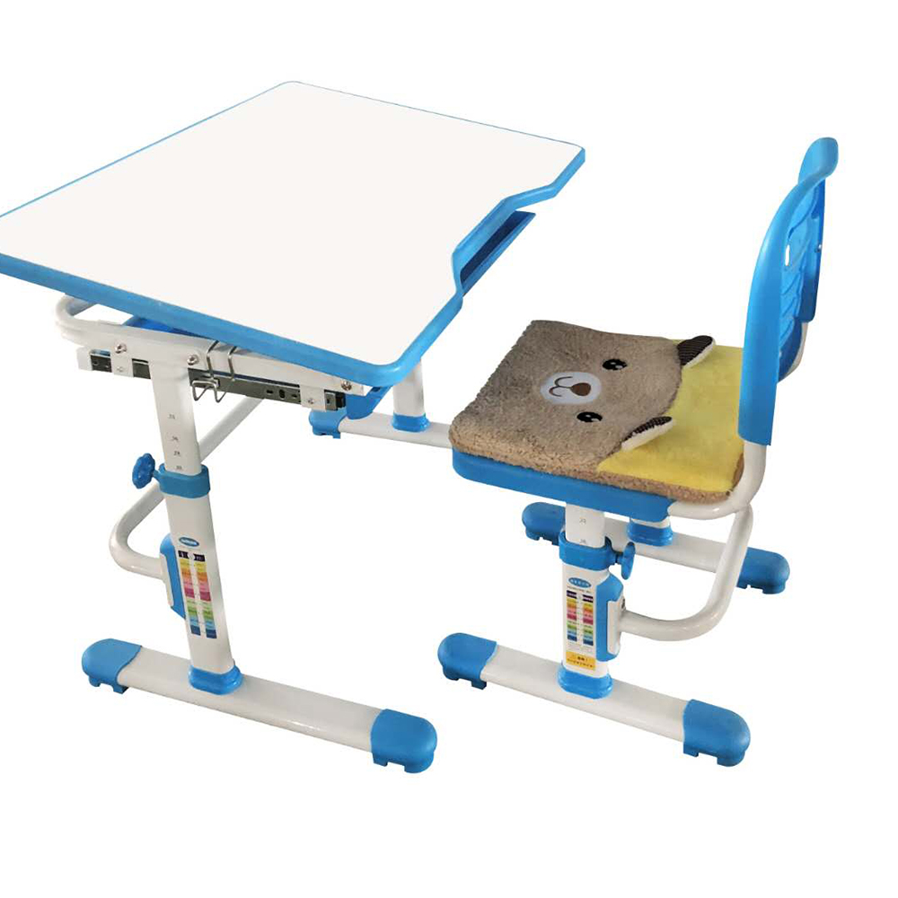 Комплект парта и стул с чехлом голубой Rifforma Set-10