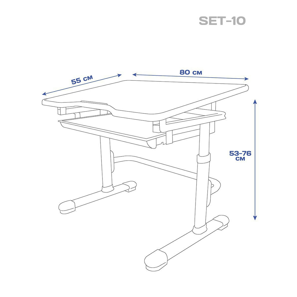 парта для детей размеры
