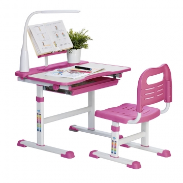 Стол для школьника Rifforma Set-17 клен и розовый