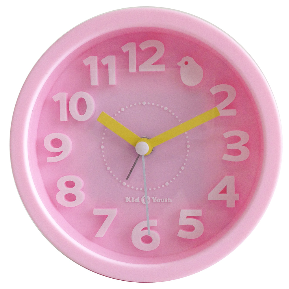 Часы-будильник настольный розовый TCT Nanotec