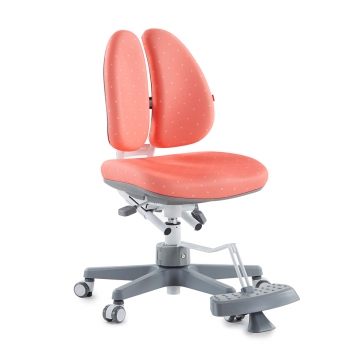 Ортопедическое компьютерное кресло для школьника DUOBACK CHAIR коралловый